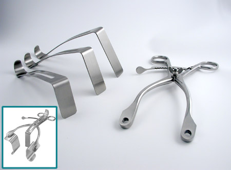 Modified K�lbel Retractor Frame with three middle blades