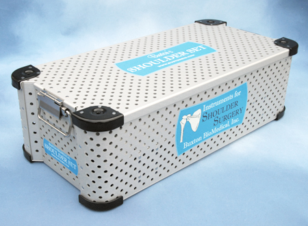 Sterilizing Case, Insert and Cover for Optimal Shoulder Repair Instruments Set